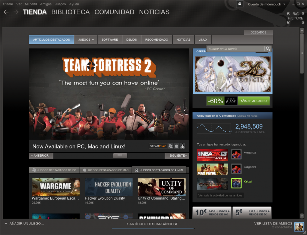 steam-en linux