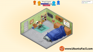 Primera oficina de Game Dev Tycoon en Ubuntu 13.04